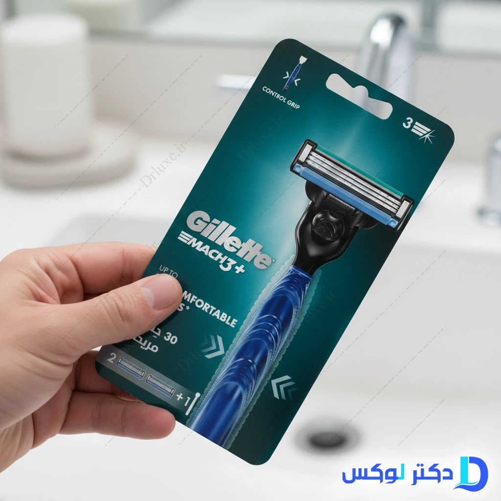 خود تراش 3 لبه مچ تری پلاس ژیلت با 1 سری یدک